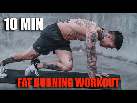 10-minute fat burning workout at home with no equipment