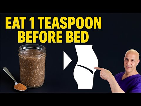 Teaspoon of natural ingredient that helps reduce belly fat before bedtime.