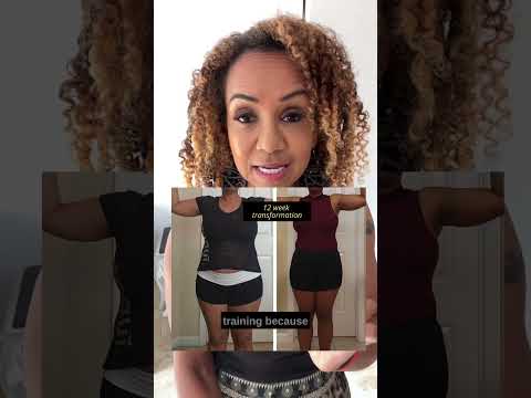 Woman over 40 doing strength training for fat loss.