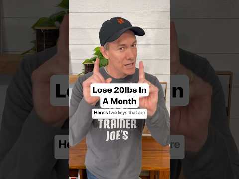 How to lose 20lbs in a month using healthy diet, exercise, and fat loss strategies