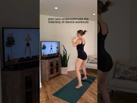 High intensity dance workout burning calories and improving cardio fitness