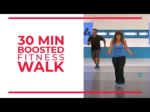 30 minute boosted fitness walk at home for weight loss and fat burn