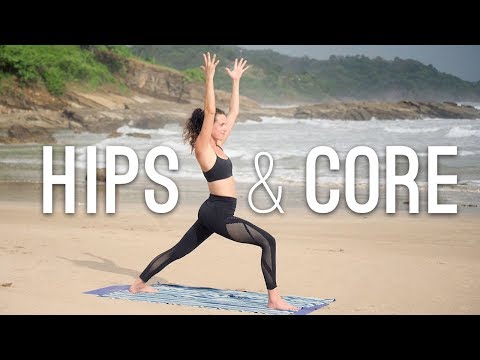 Yoga For Weight Loss - Hips and Core Vinyasa - Yoga With Adriene 31 Woman doing Vinyasa yoga for weight loss with focus on hips and core strengthening.
