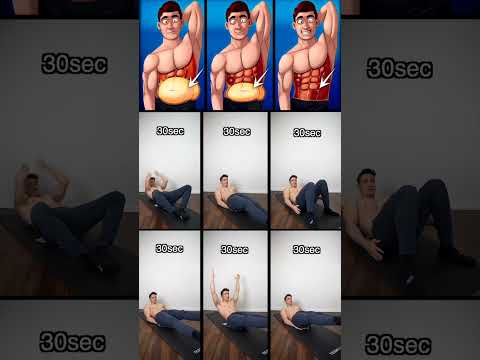 Person doing home workout exercises to lose belly fat at home