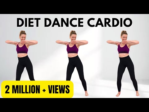 Knee friendly no jumping diet dance workout for fat burning cardio